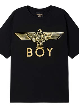 【金翼锁链】BOYLONDON短袖时尚潮流情侣款男女同款凉感T恤N01918