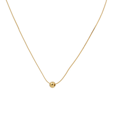 金银单珠小众设计感锁骨链ins