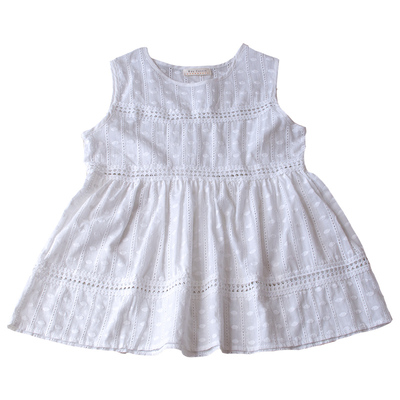 刺绣镂空花边背心文艺清新