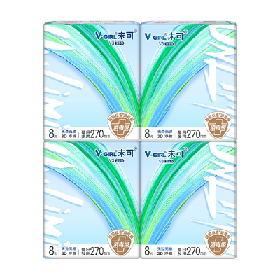 V-GIRL未可日夜用卫生巾超薄无感