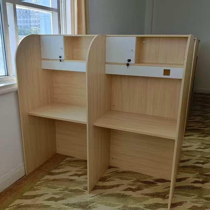 自习桌学生考研自习室沉浸桌书桌封闭式培训一对一式共享辅导隔断