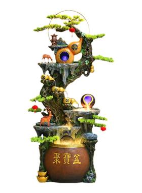 循环水生财玄关乔迁礼物风水轮