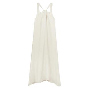 弥古白色吊带裙三亚海边度假连衣裙沙滩裙女夏季气质挂脖超仙长裙