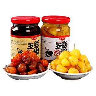 七彩泡椒广西酱泡五彩椒蒜香珍珠椒灯笼椒下饭粥面咸菜腌制辣椒