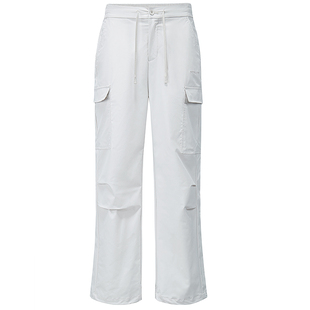 企鹅户外工装裤女26秋冬新款防泼水高弹冲锋运动裤直筒梭织长裤子