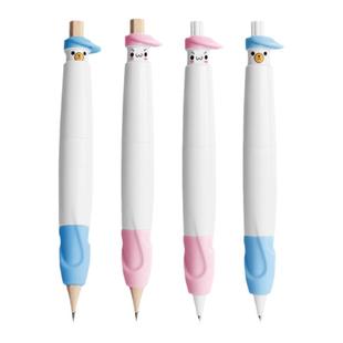 NBX按动握笔器矫正器小学生幼儿园初学者铅笔控笔训练宝宝学写字儿童纠正握笔姿势神器笔套笔帽保护套延长器