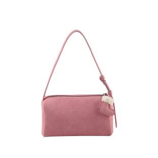 肉肉陈Whiterm韩版秋冬新款磨砂小靴子吐司包单肩斜跨通勤笔筒包