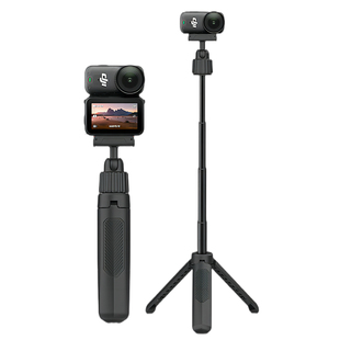 适用大疆 DJI Osmo Nano自拍杆支架延长杆拍摄专用配件三脚架小型便携支架横竖拍带磁吸快拆手持杆