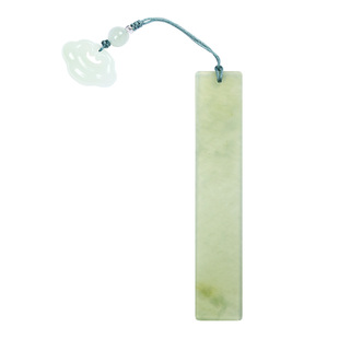 合三舍岫玉书签手工打磨玉石书签国风中式创意生日文创礼物纪念品