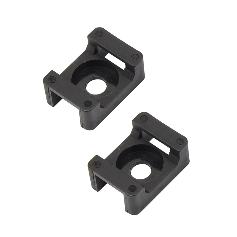 扎带固定座STM-2带螺丝孔固定片马鞍型元宝型束线带固定底座100个