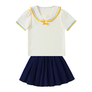 小学生班服夏季儿童校服套装幼儿园园服运动会服装polo短袖演出服
