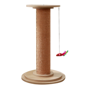 徕本实木猫抓板耐磨不掉屑立式剑麻猫抓柱猫爬架一体宠物玩具猫咪
