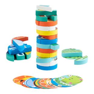儿童益智力层层叠叠高抽抽乐平衡堆积木条塔互动成人桌游数字玩具