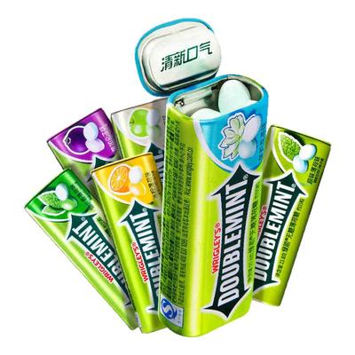 绿箭薄荷糖铁盒包装约35粒23.8g*3小盒多口味休闲零食（日常团）