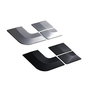 适用理想L6L7L8L9车标UltraMax改装尾标磨砂哑光黑化哑银个性创意