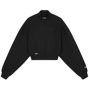 白鹿同款Champion冠军半高领卫衣女2025秋季新款潮卫衣蝙蝠袖休闲