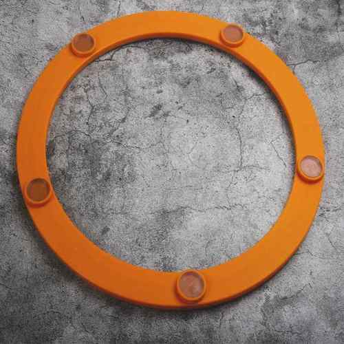 餐桌转盘轴承底座静音顺滑旋转底座玻璃圆桌桌子胶转盘实木黄家用