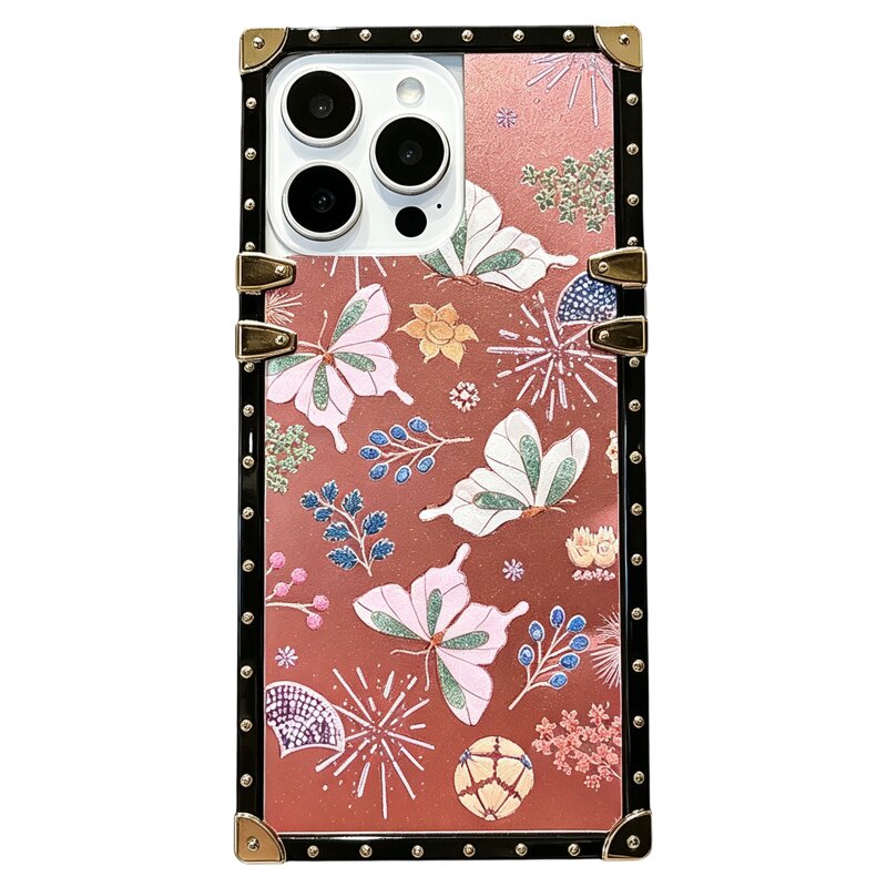 浮雕闪粉蝴蝶iPhone17手机壳