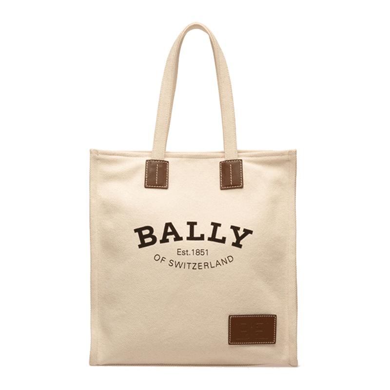 【自营】Bally/巴利明星同款夏女士托特包帆布包手提单肩包购物袋