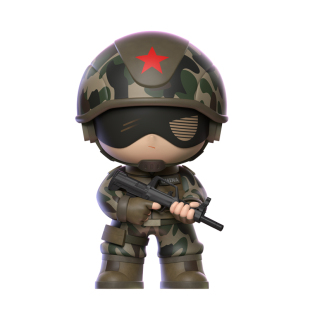 2026新款军人汽车内装饰品摆件男中控台上创意退伍纪念品迷彩公仔