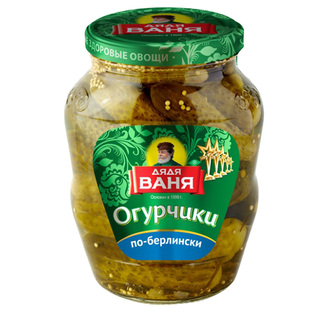 原装进口俄罗斯伊万大叔酸黄瓜爽脆正宗酸乳瓜腌小青瓜罐头大瓶装