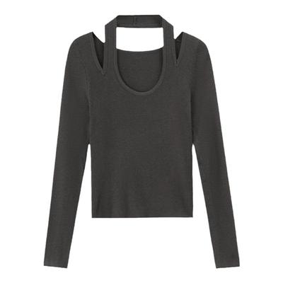 GCRUES设计感挂脖毛衣