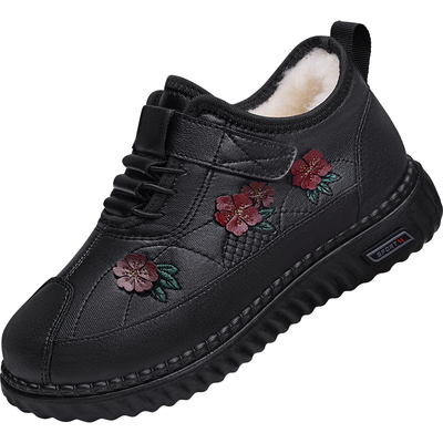 冬季新款老北京棉鞋羊毛妈妈鞋
