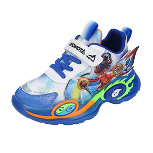 哪吒带灯男童运动鞋秋季2025新款发光儿童跑步鞋子中大童网面透气