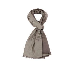 【自营】Gucci古驰围巾双G系列羊毛披肩秋冬百搭丝巾节日礼物