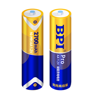 BPI倍特力5号7号镍氢电池AA通用电池超长续航2700mAh电池套装大容量智能指纹密码门锁铃KTV麦克风话筒专用