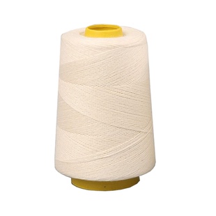 缝被子线白棉线老式手工家用手缝针线大卷缝衣线粗线黑色缝纫机线