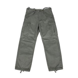 BIGFORSAM重磅做旧洗水美式复古休闲工装裤男直筒宽松多袋M65军裤