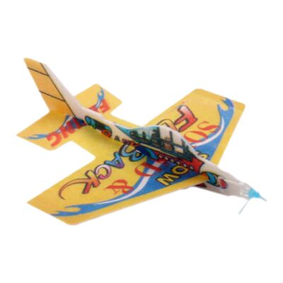 回旋泡沫飞机拼装地摊热卖