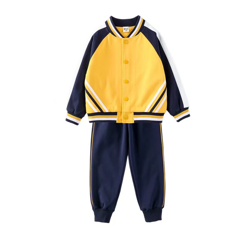 小学生班服春秋款棒球服三件套运动会一年级校服幼儿园园服套装夏