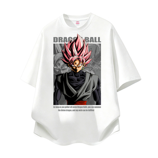 七龙珠衣服超级赛亚人短袖T恤DragonBall悟空宽松休闲大码男装棉