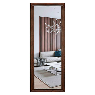 实木全身镜落地镜试衣镜美式轻奢卧室家用挂墙穿衣镜壁挂镜子贴墙