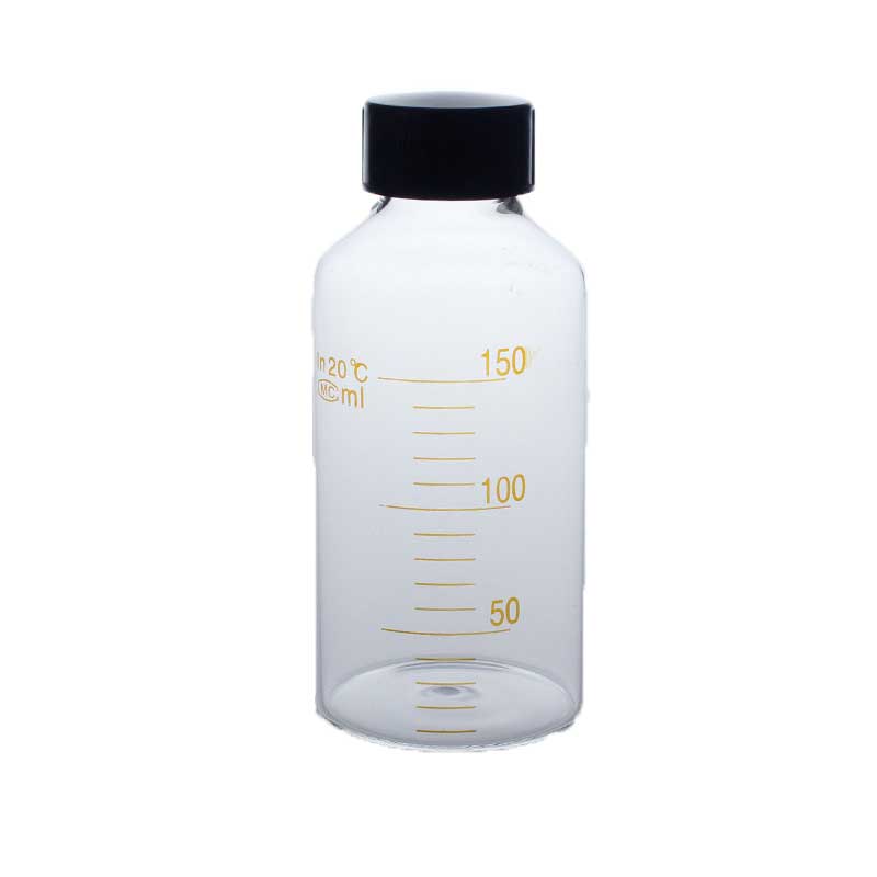 高硼硅耐高温玻璃刻度血清瓶 棕色血清瓶100ml 刻度玻璃瓶耐高温