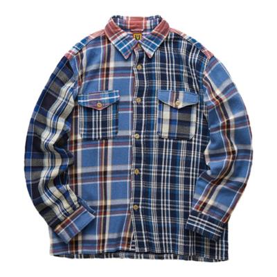 HUMANMADE格纹爱心刺绣衬衫