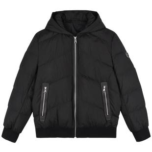 【大朵鸭绒】RaidyBoer/雷迪波尔25冬男牛皮革拼接羽绒服外套8033