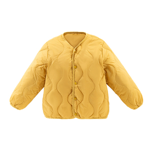 儿童轻薄羽绒丝服冬季小女童2025新款冬装外套宝宝男童羽绒丝内胆