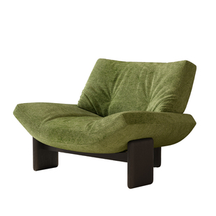 意式轻奢Emmi艾米单人沙发椅中古风客厅阳台休闲椅躺椅设计师单椅