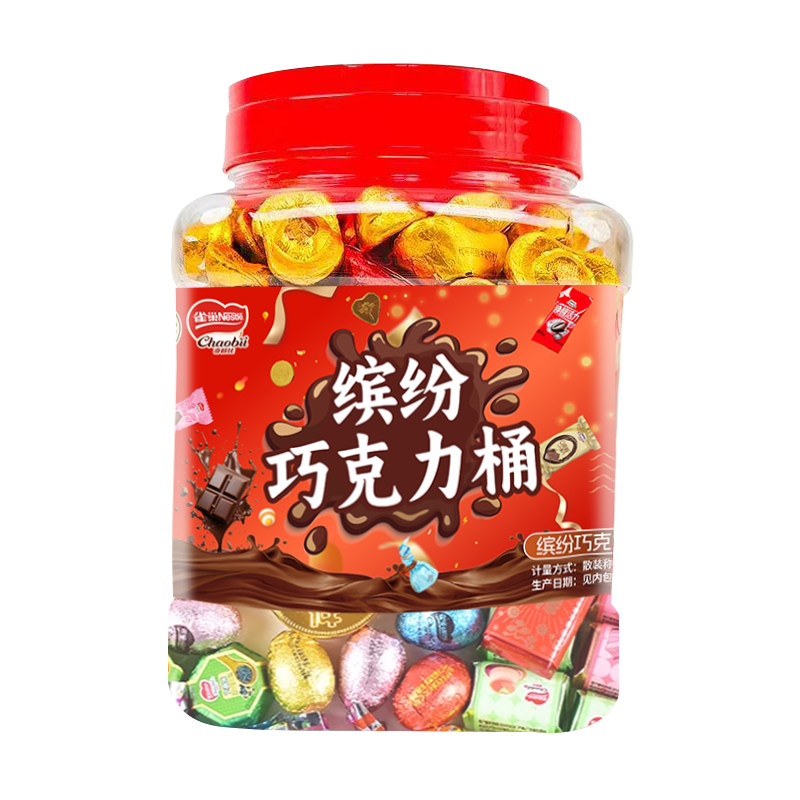 徐福记雀巢奇欧比混合巧克力桶