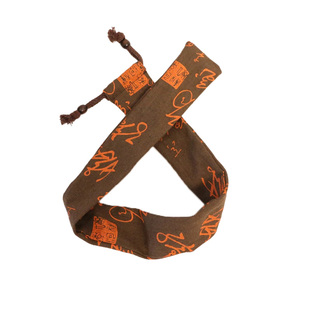 中国风书法笛箫袋笛子套横笛套常用 仿麻可定制 洞箫束口包装袋子