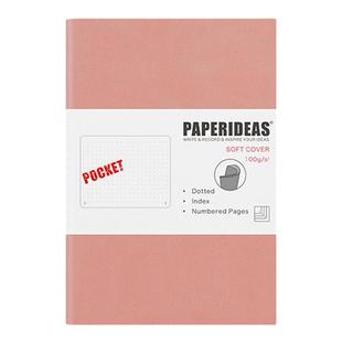 页码软皮本A6笔记本子小高级商务点阵小巧便携手帐本口袋记事本小本子随身网格企业定制高端可印LOGO定做礼品