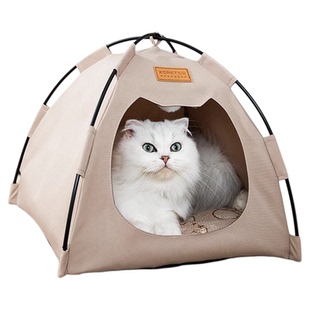 猫咪露营帐篷可折叠夏天猫窝室内猫窝四季通用猫屋宠物猫咪帐篷