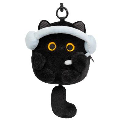 设绘人憨喵小猫造型耳机包挂件