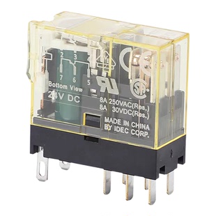 IDEC和泉继电器 RJ1S RJ2S-CL-D24 AC220V8A底座SJ1S-05 SJ2S-05B