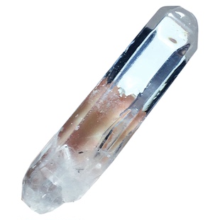 天然白水晶柱原石细长条形单尖六棱柱吊坠高透手链消磁鱼缸造景石