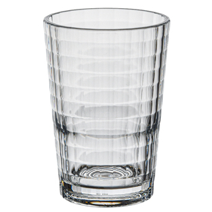 进口PC水杯自助餐厅亚克力杯耐高温防摔商用酒店饭店可叠罗茶水杯