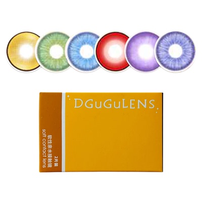 dgugulens美瞳官方旗舰店cos日抛dgugu海岛柠檬桑果蜜瓜气泡dgu